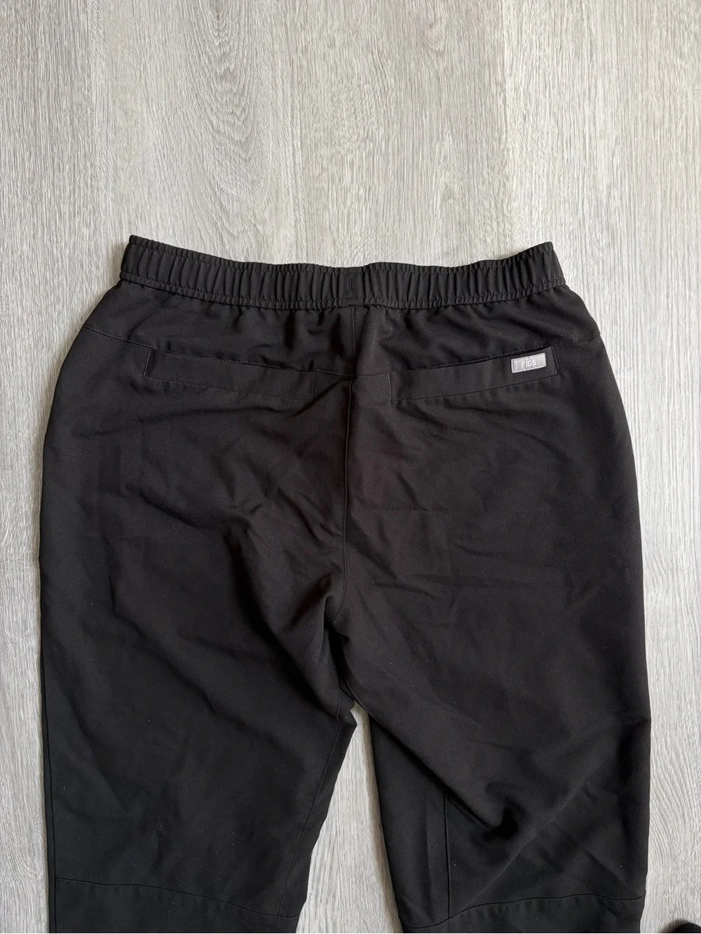Figs Tansen Jogger Scrub Pant Black Pull-On Stretch Men’s Size M Short